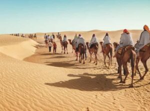 excursion dans le désert tunisienne